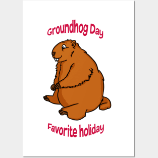 Funny Groundhog Day Shirt Posters and Art